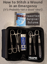 How to stitch (suture) a wound is a life-saving medical skill to know during emergencies when help is unavailable. BUT, LET'S BE CLEAR HERE: If you aren't trained, you will probably do more harm than good by trying to stitch a wound yourself.